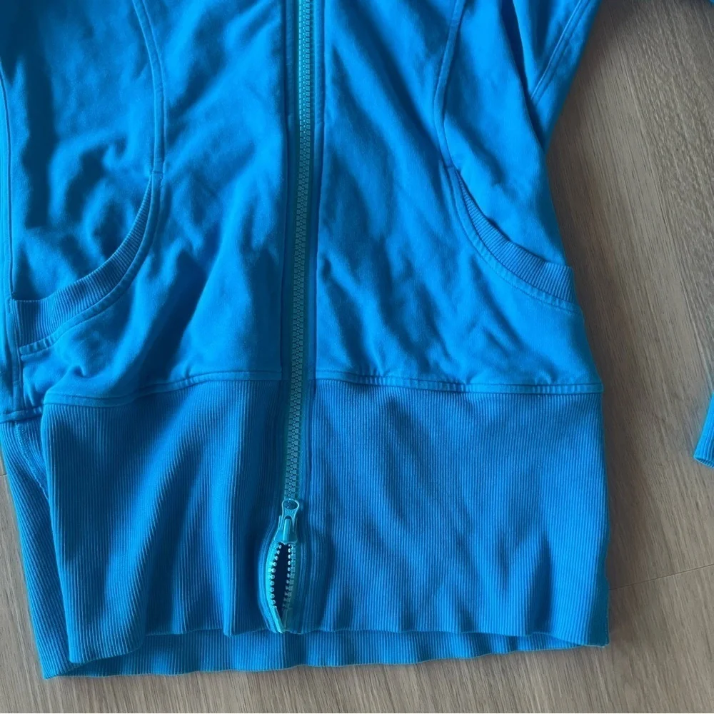 Lululemon kayak blue hoodie live simply jacket Size 6 - Picture 5 of 11